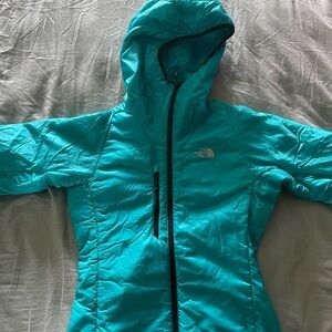 THE NORTH FACE turquoise jacket, size small